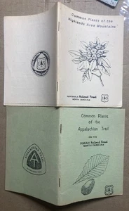 2 VINTAGE 1980 COMMON PLANTS APPALACHIAN TRAIL HIGHLANDS AREA NANTAHALA PISGAH - Picture 1 of 3