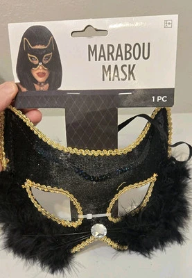 Máscara Gato Mardi Gras Arlequín Bola Gatito Gato Máscara Fiesta Halloween  Foto 1 de 4