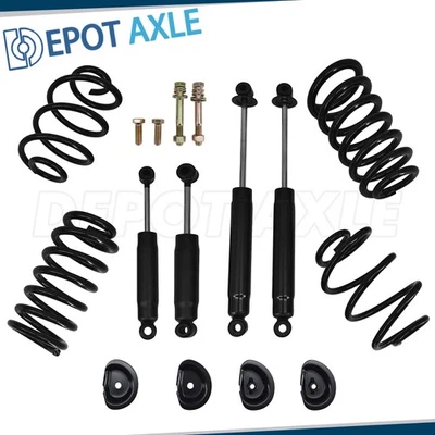 Front 3" Rear 5" Drop Spring Lowering Kit for 1963-1972 Chevrolet C10 w/ Shocks Foto 1 de 4