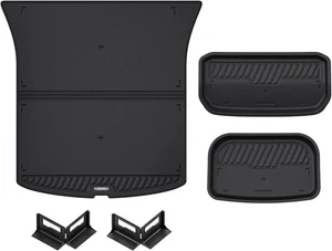 Set of 3 All-Weather Cargo Liner & Trunk Mat for Tesla Model Y 2021-2024 - Bild 1 von 8