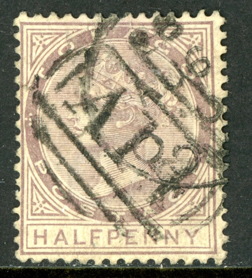Tobago Británico 1882 Reina Victoria 1/2d Marrón Violeta Scott #14 VFU I283 Foto 1 de 4