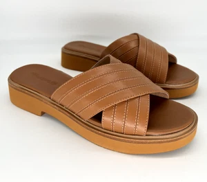 Neu im Karton Madewell gekreuzte Pantoletten aus Leder braun, schwarz mehrere Größen - Bild 1 von 25