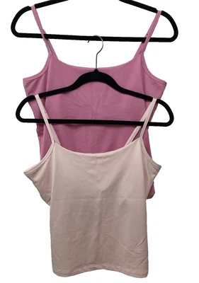 Lote 2 Y2K Mujer Babydoll Elástico Cami Estante Incorporado Sujetador Correa Espagueti Talla M Foto 1 de 4