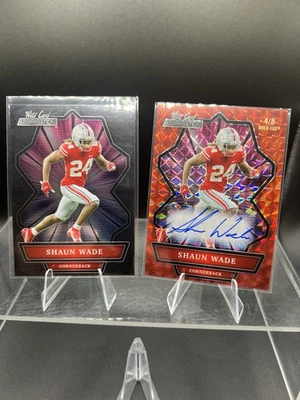 Shaun Wade 2021 Wild Card Alumination 4/8 Autograph. Ohio State Buckeyes - Image 1 of 4