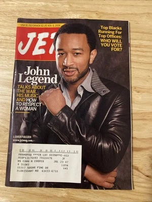 Jet Magazine November 6, 2006 John Legend Vol. 110 No. 18 - Image 1 of 2