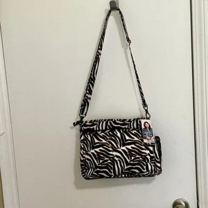 Lug Shimmy SE Crossbody/Handtasche verstellbar Zebra Print leicht RFID neu - Bild 1 von 20