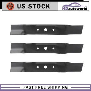 3 lame per rasaerba adatte a JOHN DEERE GX20250 GY20568 MTD CUB CADET TROY-BILT 212-5019 - Foto 1 di 8