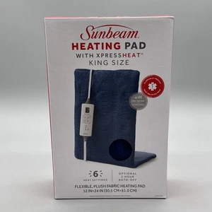 Sunbeam XpressHeat Premium Heizkissen - blau, King Size, 12 x 24 Zoll - Bild 1 von 5