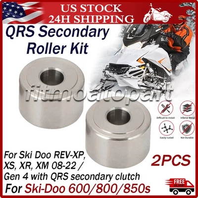 Titanium Secondary QRS Clutch Roller Kit For Ski-Doo Snowmobiles 600, 800, 850s — 第 1/4 张图片