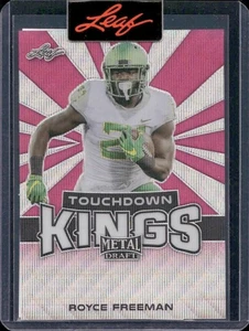 Royce Freeman 2018 Leaf Metal Draft Touchdown Kings Pre-Production Proof 1/1 - Bild 1 von 2