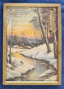 S Siegel Thermometer Auswahl Weine & Schnaps jüdischer Kaufmann Harlem New York City - Bild 1 von 3