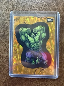 2025 Topps Marvel Comic Book Heros 1975  Hulk /150 Gamma Raywave Gold #121 - Picture 1 of 3