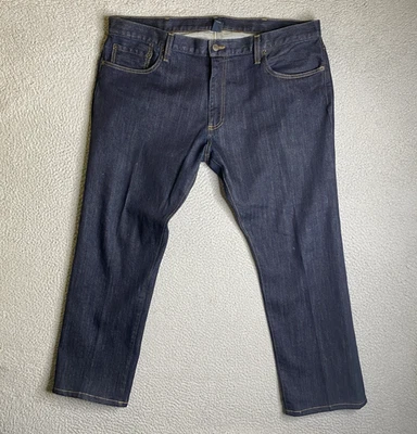 Pantalones de mezclilla Brooks Brothers para hombre 40X30 (29,5) 1818 pierna recta azul informal Foto 1 de 4