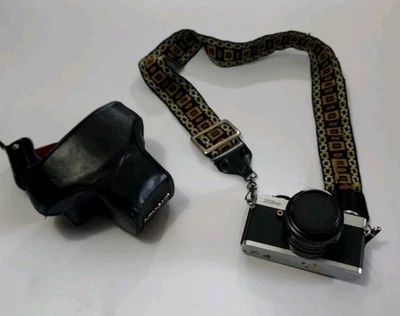 Minolta XG-A 35 mm Camera with 50mm lens, with case.  Not tested  - Image 1 of 4