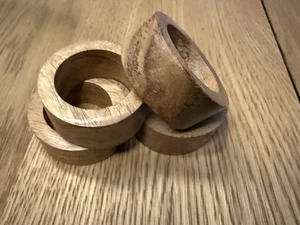 Wooden Napkin Rings Pack of 12 - Picture 1 of 2