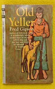 Old Yeller by Fred Gipson (PB, 1962, Pocket 6157) Carl Burger Illustrated 9th - Imagen 1 de 9