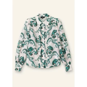 New RRP£335 ME+EM Women’s Silk Cotton Midnight Floral Print Blouse Size 10 - Picture 1 of 11