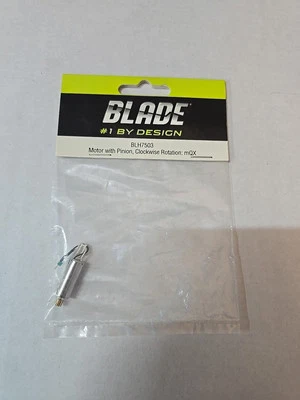 BLADE BLH7503 = MOTOR W/PINION, CLOCKWISE ROTATION: mQX (NEW) - Image 1 of 2