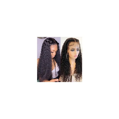 Pelucas brasileñas rizadas de encaje frontal cabello humano Foto 1 de 1