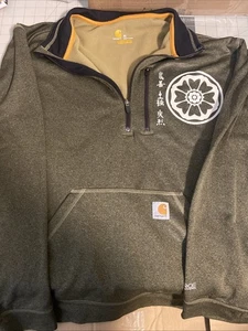 Carthartt Girls 1/4 Zip Sweater Force Industries XL With POCKETS! #14806 - Picture 1 of 5