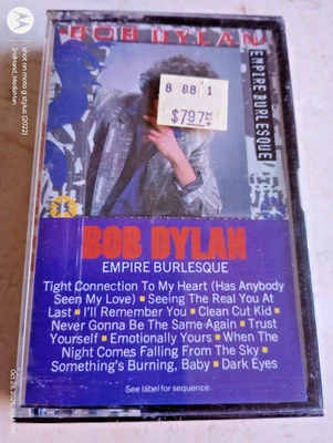 NEW SEALED BOB DYLAN EMPIRE BURLESQUE CASSETTE TAPE - Image 1 of 2