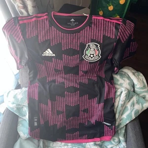 Mexico Home Jersey Authentic Heat.Rdy Adidas 2020-2022 Pink Small $100 Off!!! - Picture 1 of 8