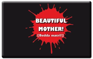 MAGNETE RETTANGOLARE CALAMITA FRIGO FRIDGE MAGNET SICILIA MAMMA BEDDA MATRI - Picture 1 of 1