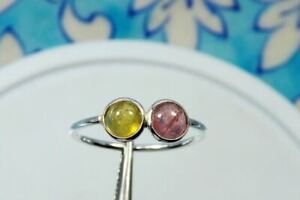 Natural Yellow Tourmaline Ring in 925 Sterling Silver Beautiful, Gift Ring
