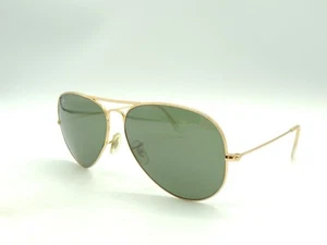 Gafas de sol Ray Ban 3025 grandes de metal dorado verde aviador piloto  - Imagen 1 de 11