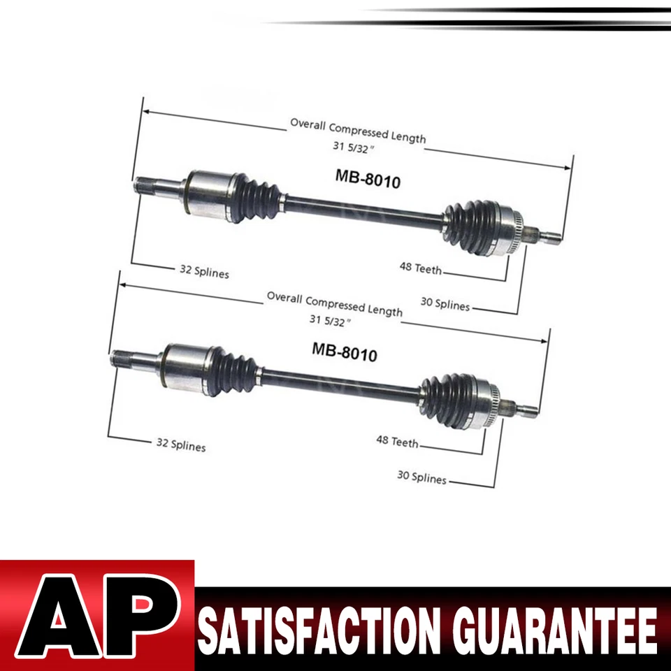 Par trasero conjunto eje CV Surtrack para Mercedes-Benz ML320 1998 1999 2000 Foto 1 de 4