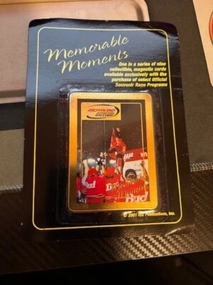 Dale Earnhardt Jr. Tarjeta magnética dorada Richmond 2001 Memorable Moments NASCAR  Foto 1 de 2