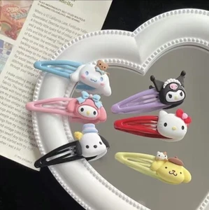 Set Of 5 Sanrio Character Hair Clip.Cute Kawaii Hair Accessory For Girls Gift - Picture 1 of 11