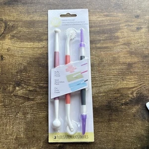 New! Wilton Shape with Fondant STARTER TOOL SET 3pc Dual Sided - Picture 1 of 2