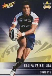 2012 NRL SELECT CHAMPIONS COWBOYS KALIFA FAIFAI LOA COMMON CARD #107 - Picture 1 of 1