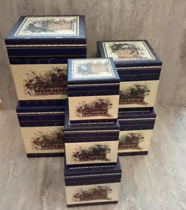 Nesting Boxes - VERY STURDY By Pat Richter - 7 PIECE “GOOD SCENTS" - Picture 1 of 12