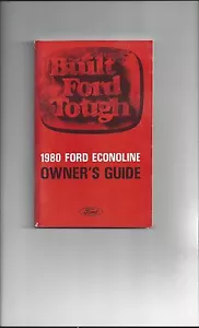 1980 Ford Econoline Owners Guide Nice ORIGINAL NOS - Foto 1 di 2