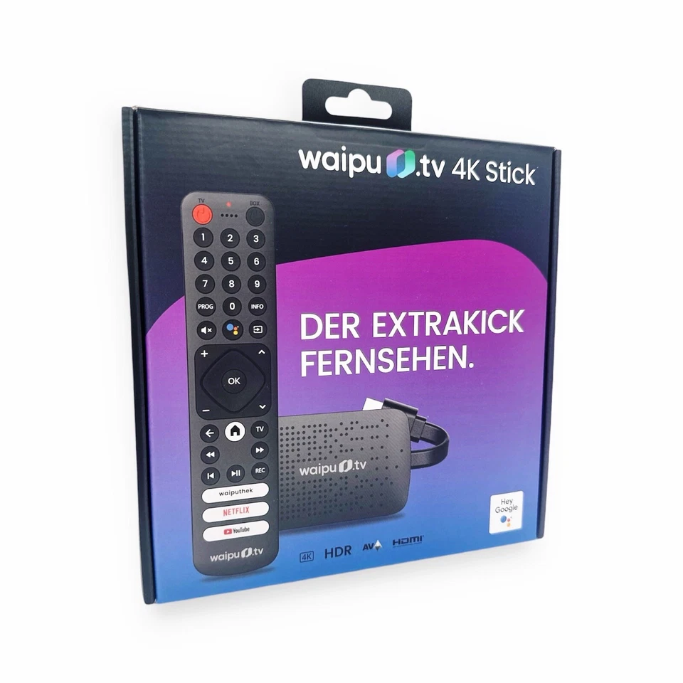 WAIPU.TV 4K Stick HDMI Dongle Streamer - Schwarz