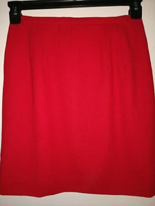 GANTOS RED LINED WOOL SKIRT SIZE 6 - Picture 1 of 3