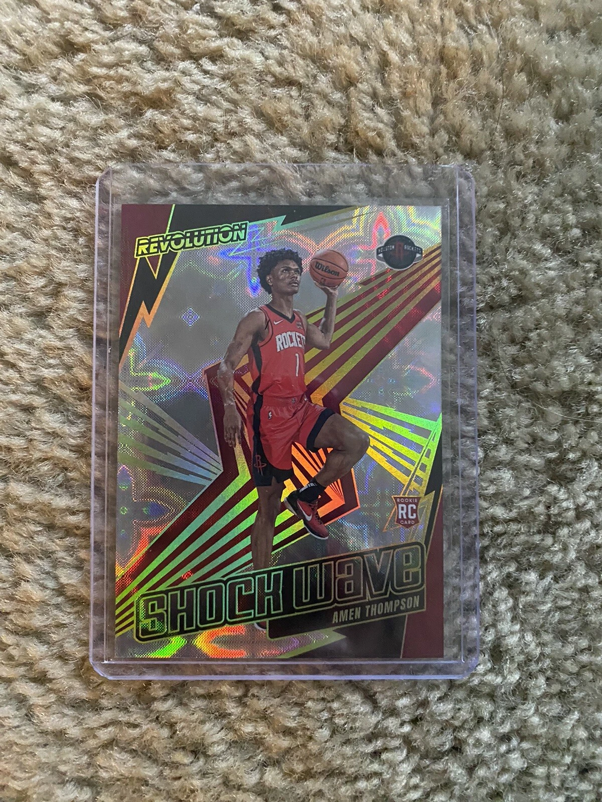 2023 Panini Revolution Basketball Amen Thompson Shock Wave GALACTIC RC SSP 🔥 💥
