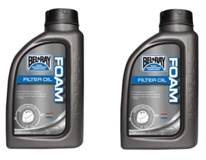 Bel-Ray Foam Air Filter Oil 1 Liter Dirt Bike ATV Street Belray ( 2 Pack ) - Picture 1 of 1