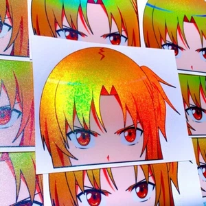 CALCOMANÍA DE COCHE EN LÍNEA ASUNA HOLO ANIME CHICA PEEKER PEGATINA ESPADA ARTE - Imagen 1 de 1