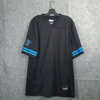 Camiseta deportiva Carolina Panthers NFLPA para hombre negra talla grande NFL fútbol deportivo logotipo L Foto 1 de 4