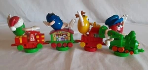 M&M Vintage christmas Collectible Train Series all 4 Cars - Picture 1 of 6