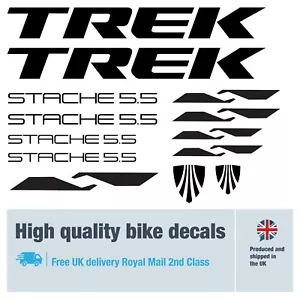 TREK Stache bike labels / decals / stickers, 5+ years external quality (26 pack) - Picture 1 of 4
