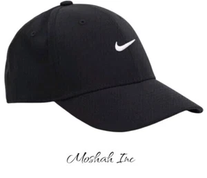 Nike Dri Fit Club Gorra Swoosh Estructurada Talla M/L Negro Blanco FV5563 010 - Imagen 1 de 3