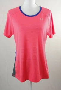 Camiseta deportiva Under Armour para mujer grande manga corta equipo térmico naranja azul - Imagen 1 de 4