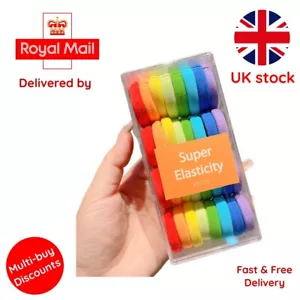 32 Stck./Box Mädchen Elastische Haarbänder Gummiband Haarband Seil für Kinder Farbe - Bild 1 von 13