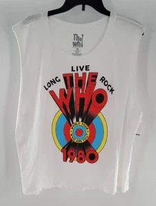 The Who 1980 World Tour Long Live Rock Women's 3X Sleeveless Tank Top - Picture 1 of 3