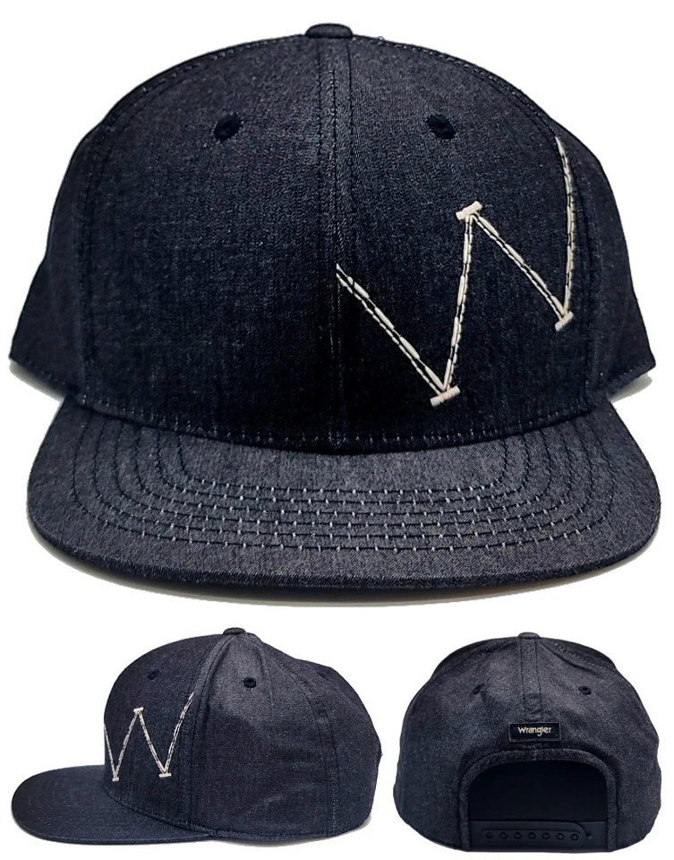 Wrangler Wordmark Logo Gray Snapback Era Hat Cap
