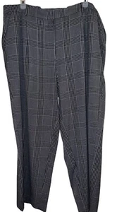 New Old Navy Plaid Black & White Wool Blend Trousers For Women 3X - Picture 1 of 2
